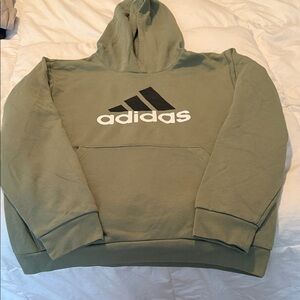 Adidas Men's Olive Hoodie Sweater